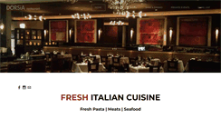 Desktop Screenshot of dorsiarestaurant.com